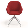silla confidente rojo moon giratoria 4
