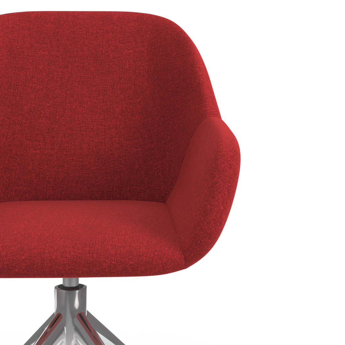 silla confidente rojo moon giratoria 5