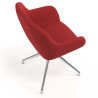 silla confidente rojo moon giratoria 7