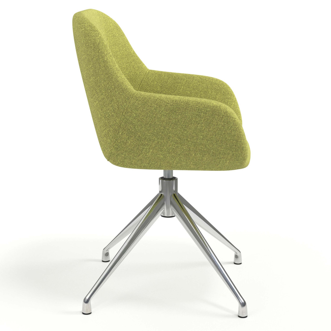 silla confidente verde moon giratoria 3