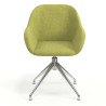 silla confidente verde moon giratoria 4
