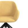 silla confidente amarillo moon giratoria con ruedas 5