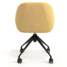 silla confidente amarillo moon giratoria con ruedas 6