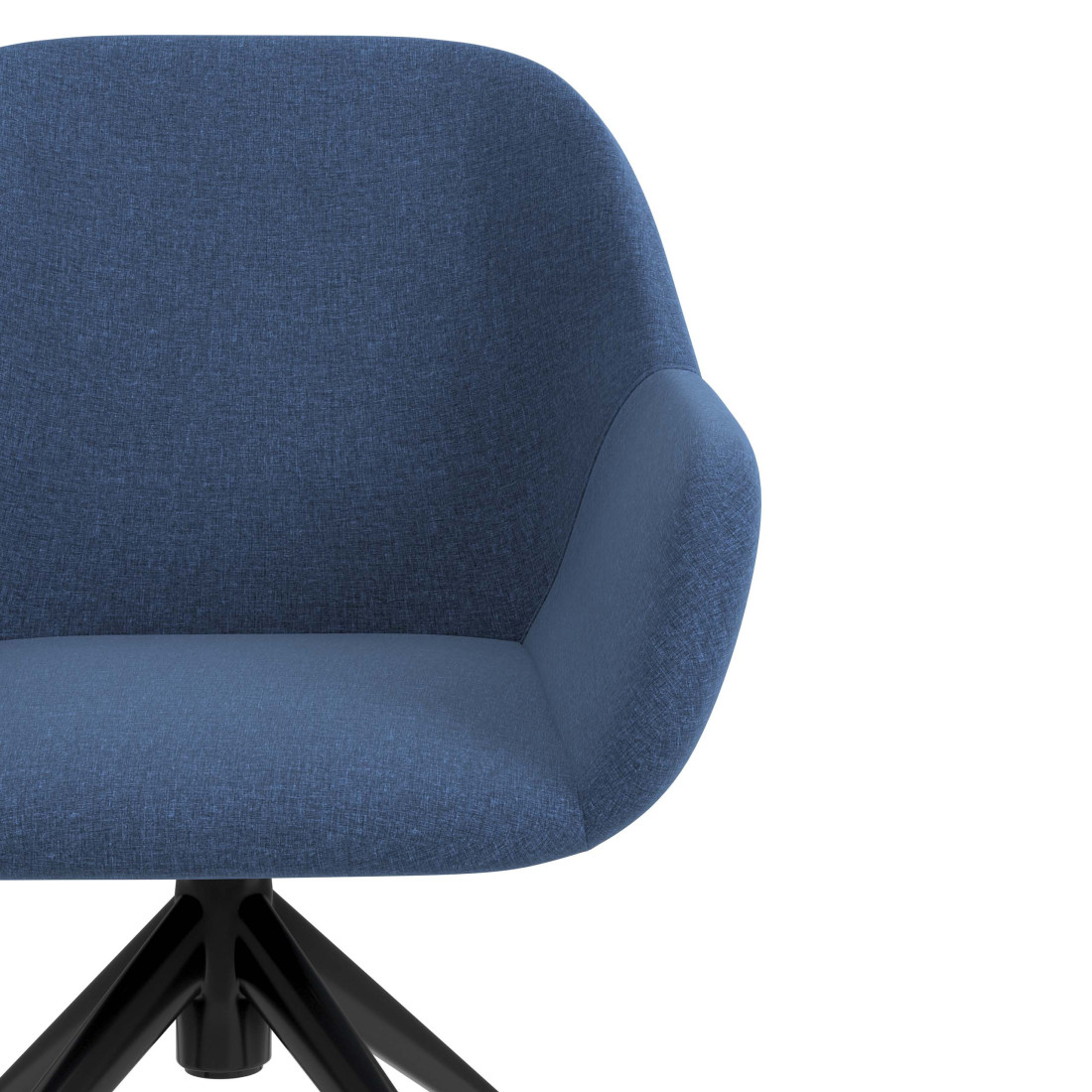 silla confidente azul moon giratoria con ruedas 5