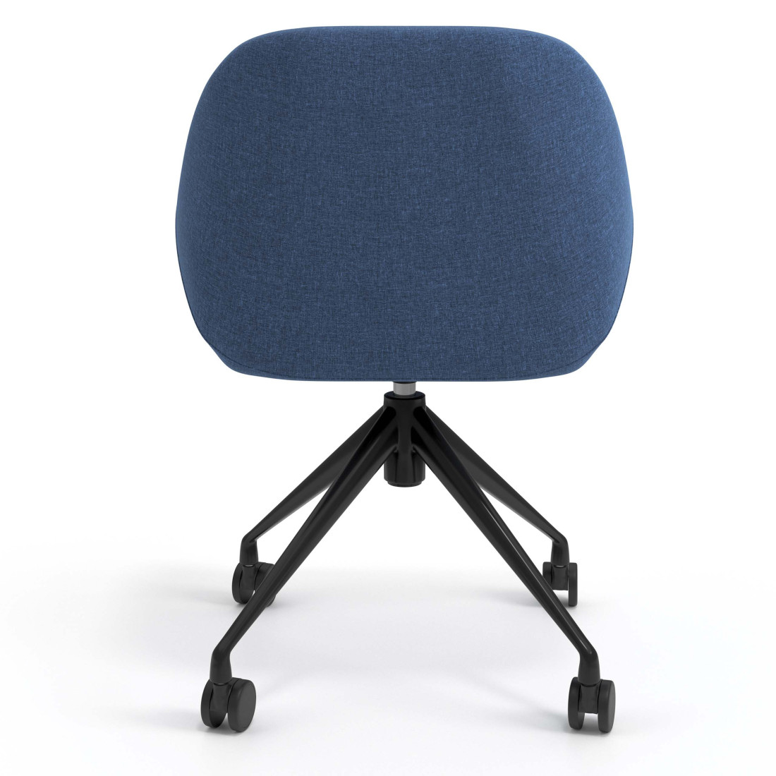 silla confidente azul moon giratoria con ruedas 6