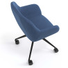silla confidente azul moon giratoria con ruedas 7