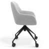 silla confidente gris moon giratoria con ruedas 3