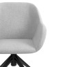 silla confidente gris moon giratoria con ruedas 5