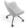 silla confidente gris moon giratoria con ruedas 7