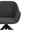 silla confidente antracita moon giratoria con ruedas 5