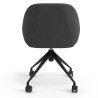 silla confidente antracita moon giratoria con ruedas 6