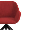 silla confidente rojo moon giratoria con ruedas 5