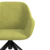silla confidente verde moon giratoria con ruedas 5
