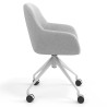 silla confidente gris moon giratoria con ruedas 3