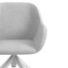 silla confidente gris moon giratoria con ruedas 5
