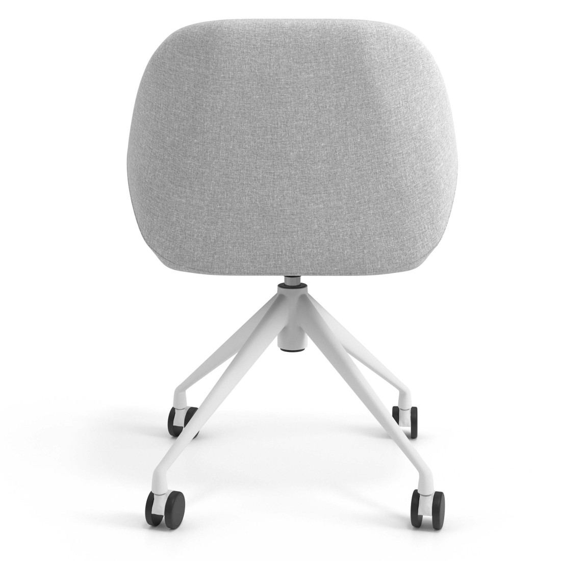 silla confidente gris moon giratoria con ruedas 6
