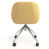 silla confidente amarillo moon giratoria con ruedas 6