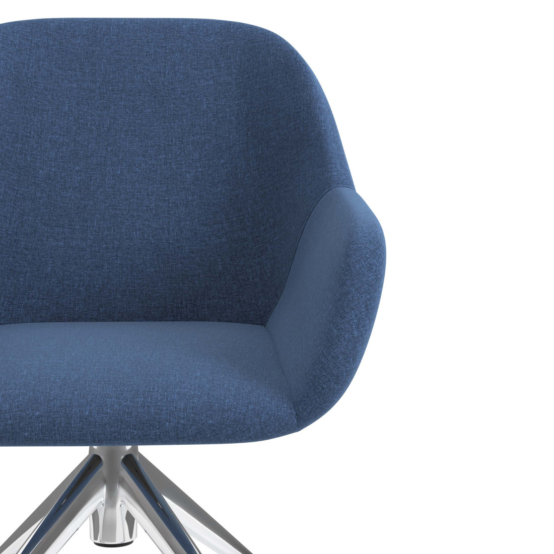 silla confidente azul moon giratoria con ruedas 5