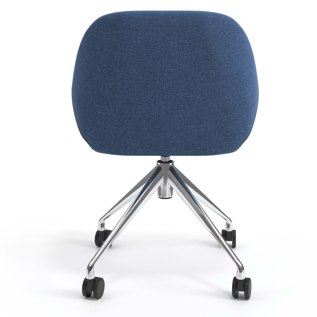 silla confidente azul moon giratoria con ruedas 6