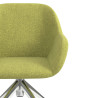 silla confidente verde moon giratoria con ruedas 5