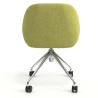 silla confidente verde moon giratoria con ruedas 6