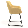 silla confidente amarillo moon patin 3
