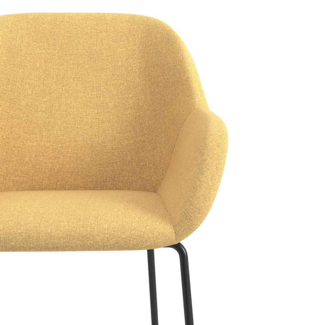 silla confidente amarillo moon patin 5