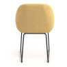silla confidente amarillo moon patin 6