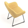silla confidente amarillo moon patin 7