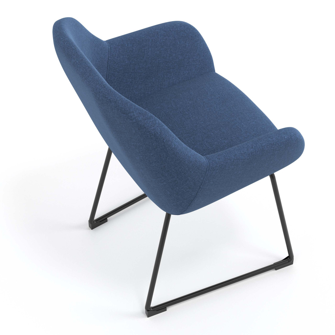silla confidente azul moon patin 7