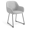 silla confidente gris moon patin 1