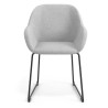 silla confidente gris moon patin 4