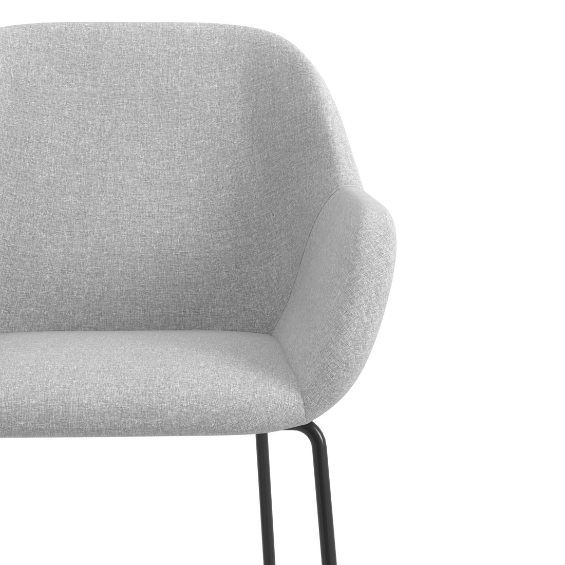 silla confidente gris moon patin 5