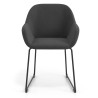 silla confidente antracita moon patin 4