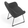 silla confidente antracita moon patin 7