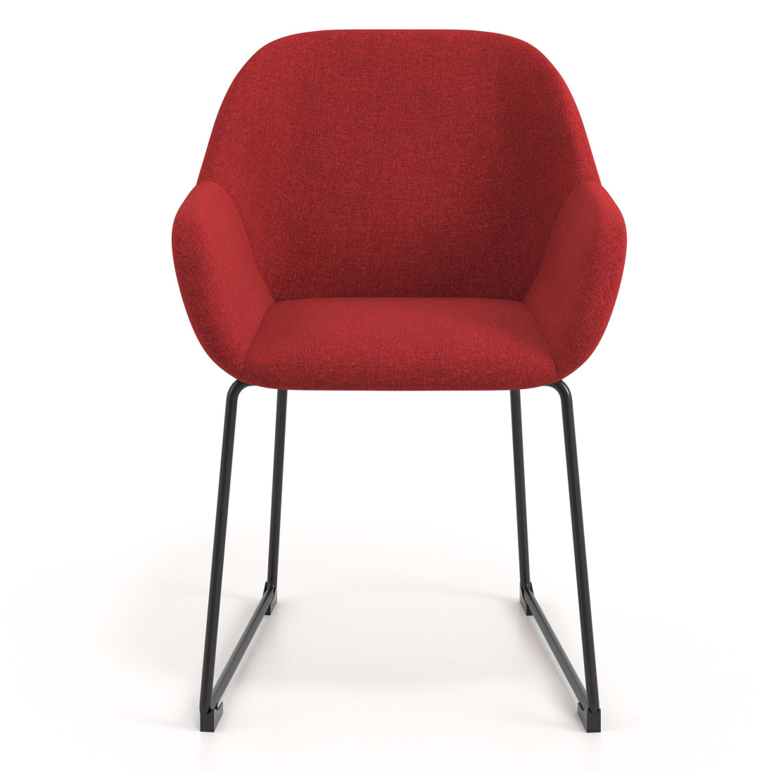silla confidente rojo moon patin 4
