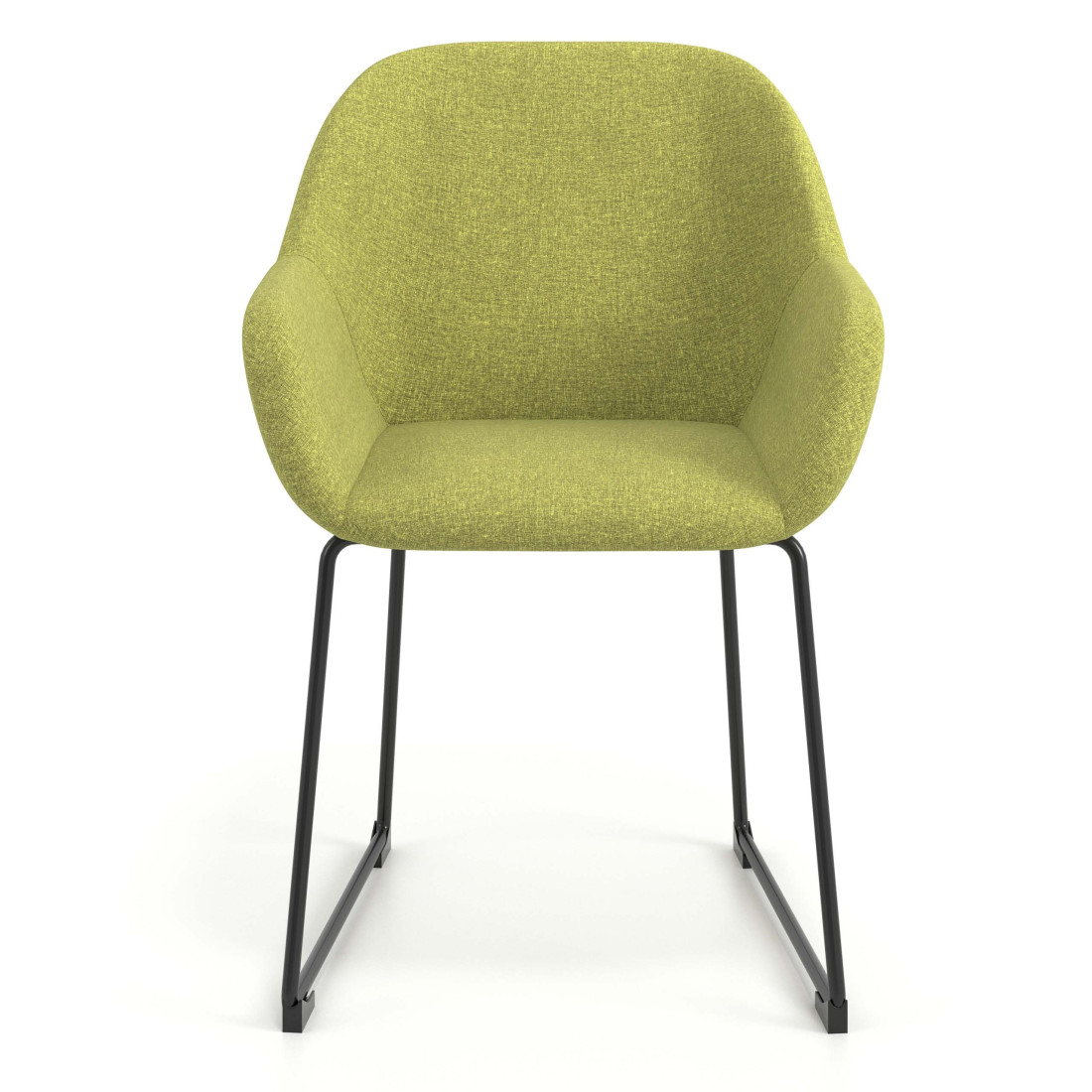 silla confidente verde moon patin 4