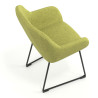 silla confidente verde moon patin 7