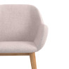 silla confidente beige moon 4 patas madera 5