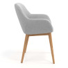 silla confidente gris moon 4 patas madera 3