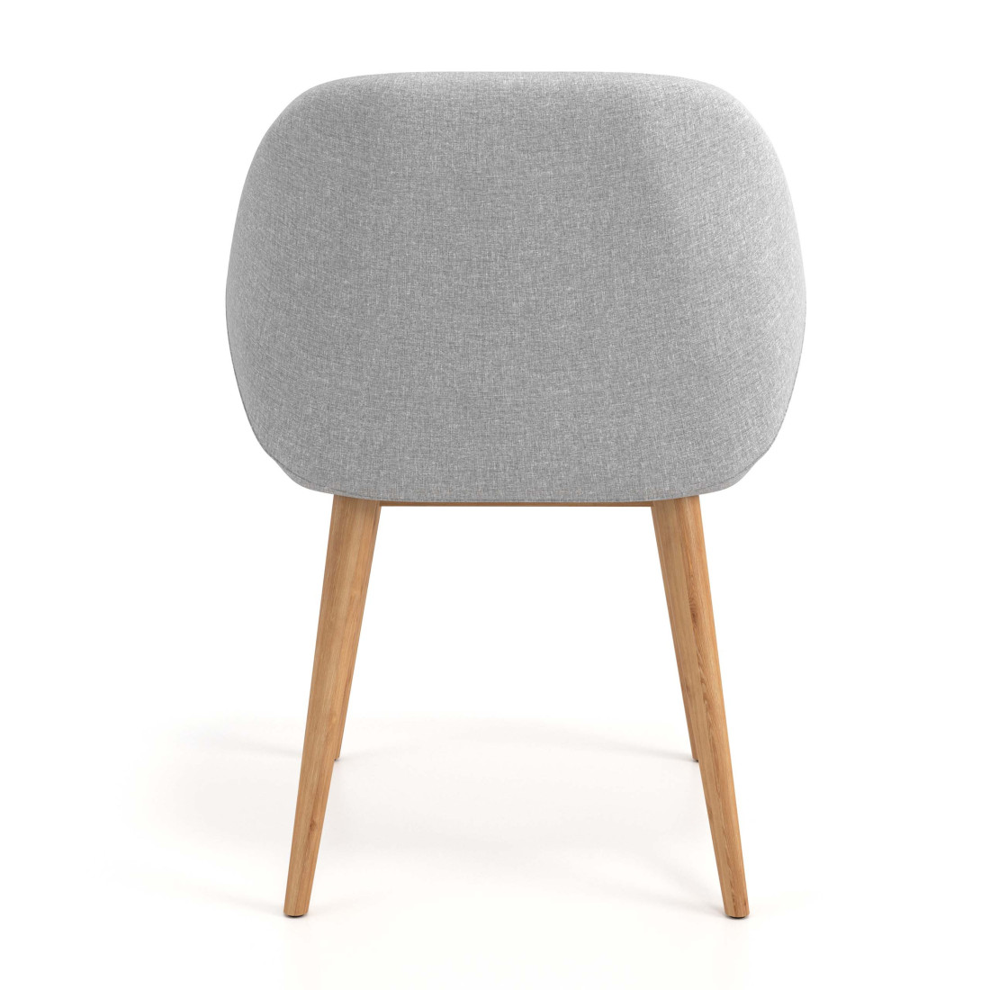 silla confidente gris moon 4 patas madera 6