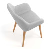 silla confidente gris moon 4 patas madera 7