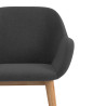 silla confidente antracita moon 4 patas madera 5