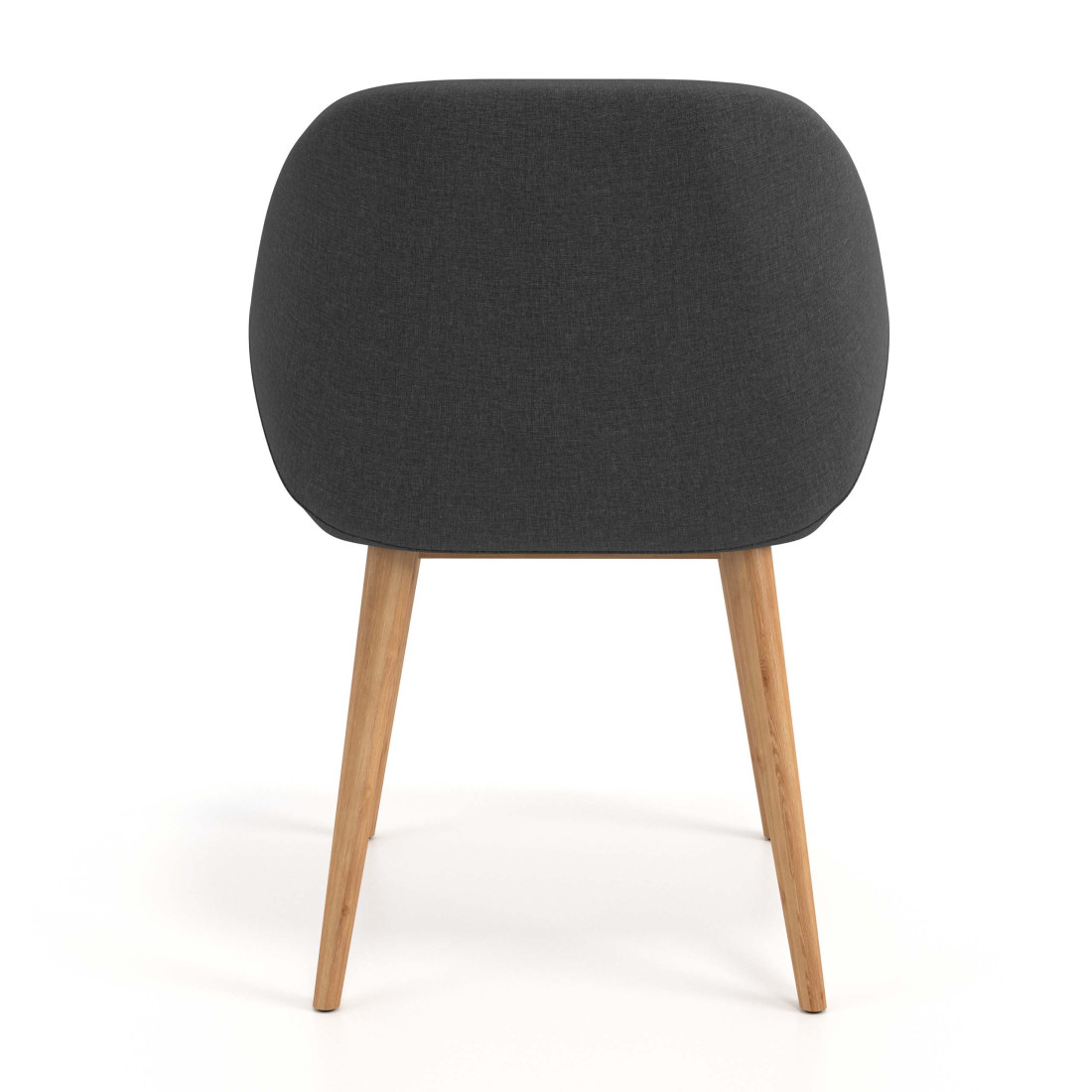 silla confidente antracita moon 4 patas madera 6