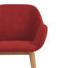 silla confidente rojo moon 4 patas madera 5
