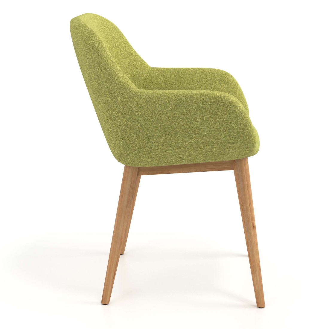 silla confidente verde moon 4 patas madera 3