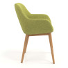 silla confidente verde moon 4 patas madera 3