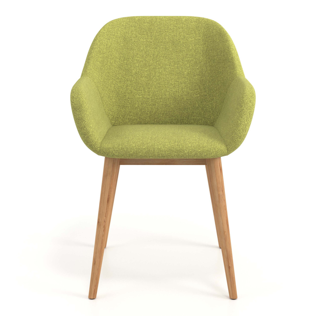silla confidente verde moon 4 patas madera 4