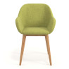 silla confidente verde moon 4 patas madera 4