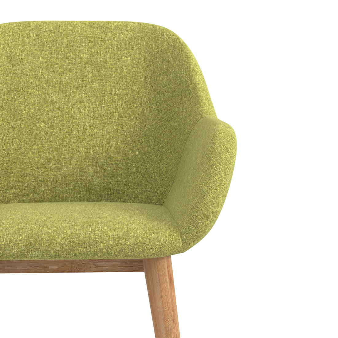 silla confidente verde moon 4 patas madera 5